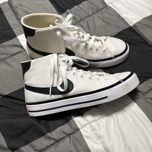 Nike Black and White Canvas High-Tops